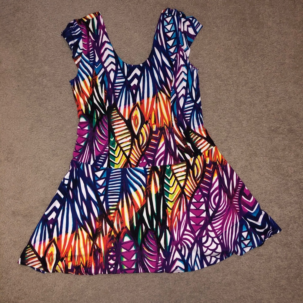 Multicolor Short Dress